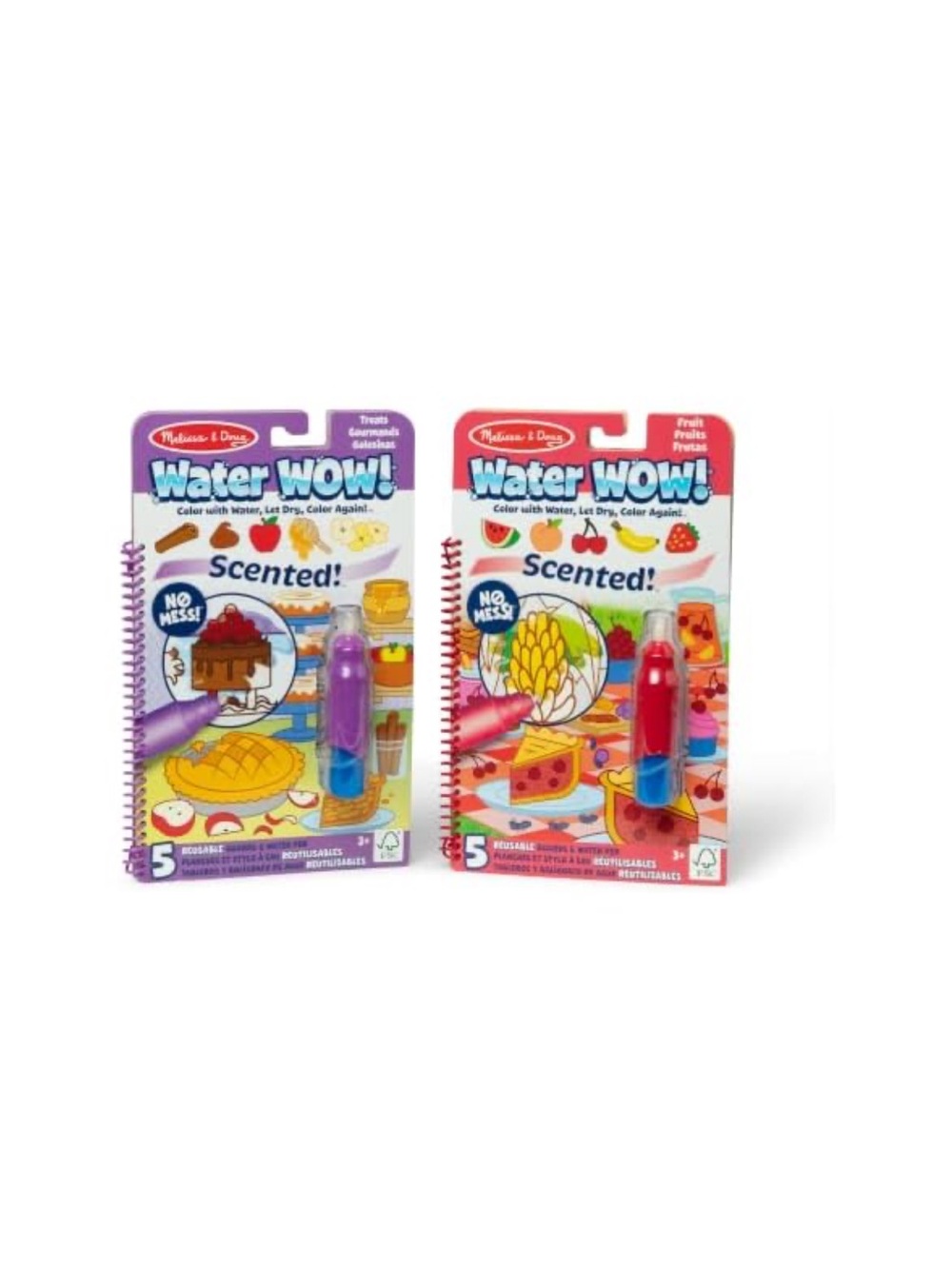 Choice Melissa & Doug Water WOW! Scented Reusable Coloring Pad - Purple or Red